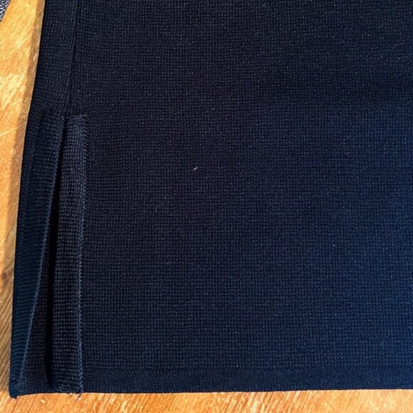 Thom Smith Atelier XXI Black Pant Stretch Wide Leg Side Zip Medium - Picture 7 of 9